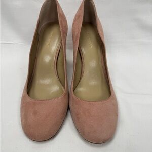 Ann Taylor 3” Emmeline Blush Block Heels NWT size 6 1/2